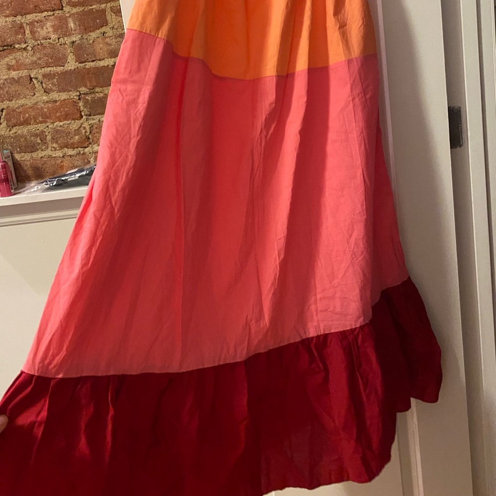 NEW WITH TAGS - Shades of sunset off-the-shoulder dress - Picture 3 of 7